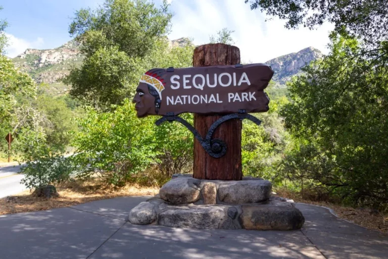 Sequoia National Park sign at California, United States