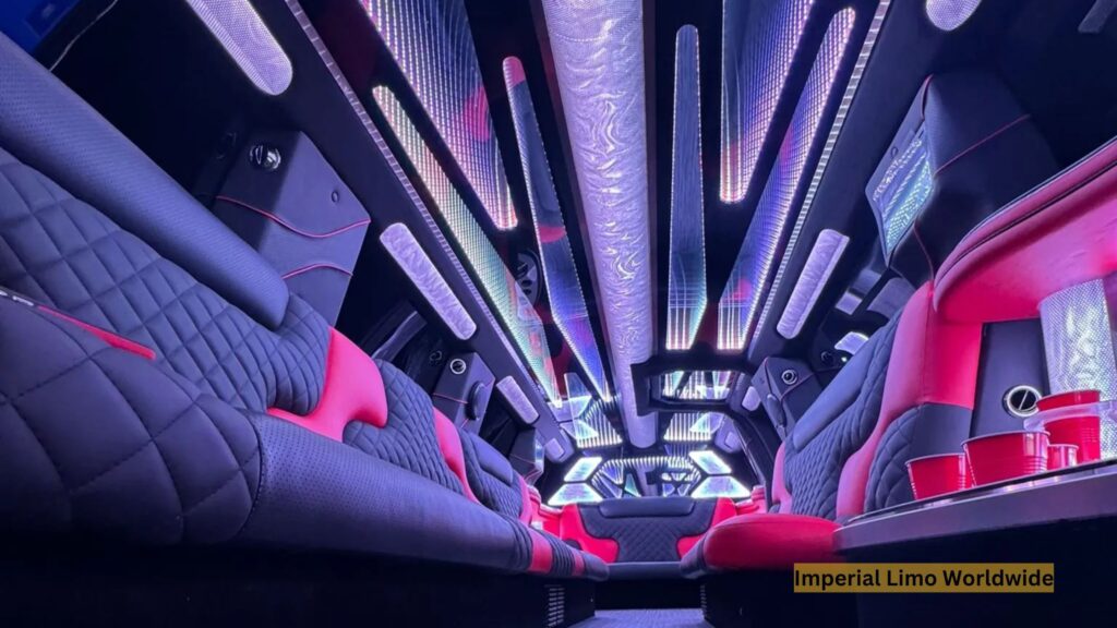 Luxury party bus Sprinter limo for celebrating with friends in New York City